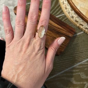 Dani Rose Gold Cocktail Ring in Gold Dusted Pink Illusion.